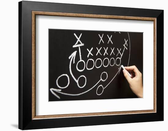 Hand Drawing A Game Strategy-Ivelin Radkov-Framed Photographic Print