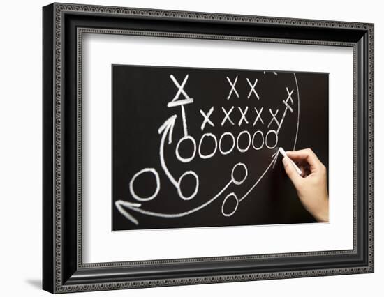 Hand Drawing A Game Strategy-Ivelin Radkov-Framed Photographic Print