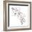 Hand Drawing Hibiscus Flower-Acnaleksy-Framed Art Print