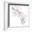 Hand Drawing Hibiscus Flower-Acnaleksy-Framed Art Print