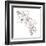 Hand Drawing Hibiscus Flower-Acnaleksy-Framed Art Print