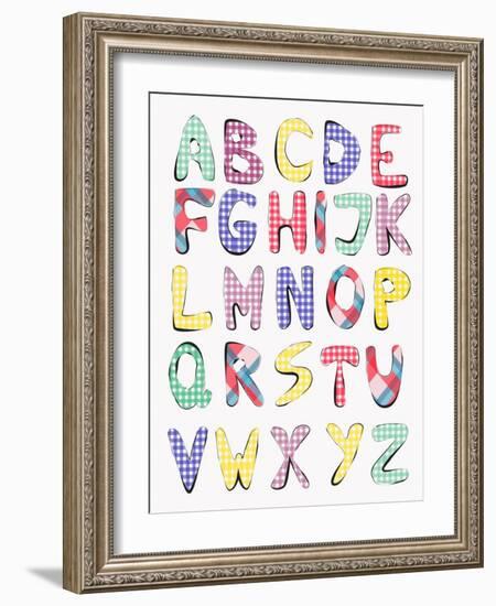 Hand Drawn Alphabet-vesnacvorovic-Framed Art Print