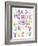 Hand Drawn Alphabet-vesnacvorovic-Framed Art Print