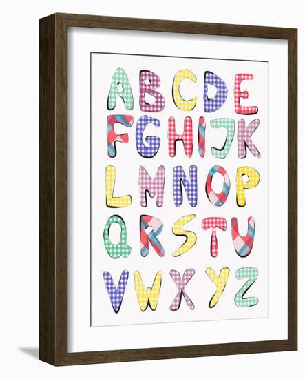 Hand Drawn Alphabet-vesnacvorovic-Framed Art Print