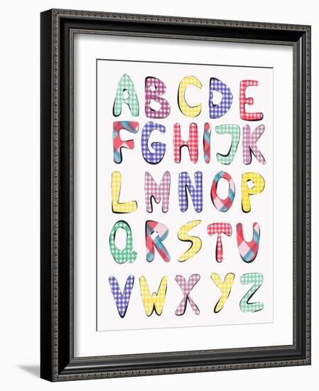 Hand Drawn Alphabet-vesnacvorovic-Framed Art Print