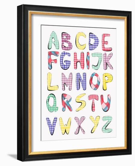 Hand Drawn Alphabet-vesnacvorovic-Framed Art Print