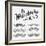 Hand Drawn Black Mustache Set-Melindula-Framed Art Print