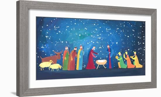 Hand Drawn Christmas Illustration-Halfpoint-Framed Photographic Print