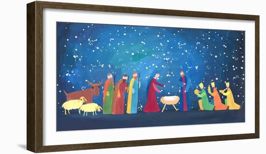 Hand Drawn Christmas Illustration-Halfpoint-Framed Photographic Print