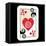 Hand Drawn Deck Of Cards, Doodle Ace Of Hearts-Andriy Zholudyev-Framed Stretched Canvas