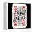 Hand Drawn Deck Of Cards, Doodle King Of Hearts-Andriy Zholudyev-Framed Stretched Canvas