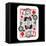 Hand Drawn Deck Of Cards, Doodle Queen Of Diamonds-Andriy Zholudyev-Framed Stretched Canvas