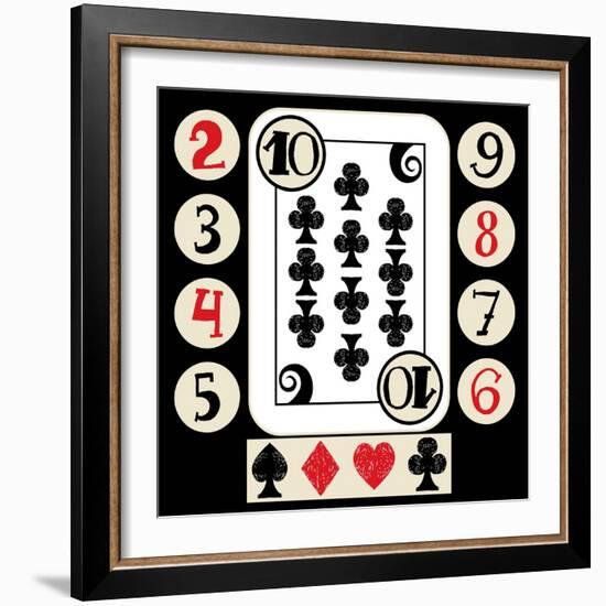 Hand Drawn Deck Of Cards, Doodle Suit-Andriy Zholudyev-Framed Art Print