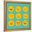 Hand Drawn Emoticons, Colorful Emoji Icons with Communication Speech Bubbles-Marish-Framed Stretched Canvas