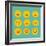 Hand Drawn Emoticons, Colorful Emoji Icons with Communication Speech Bubbles-Marish-Framed Art Print