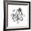 Hand-Drawn Illustration Octopus, Vector Isolate on White Background.-Nikiparonak-Framed Premium Giclee Print