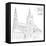 Hand Drawn Illustration of Prague Castle, Czech Republic.-kotoko-Framed Stretched Canvas