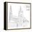 Hand Drawn Illustration of Prague Castle, Czech Republic.-kotoko-Framed Stretched Canvas