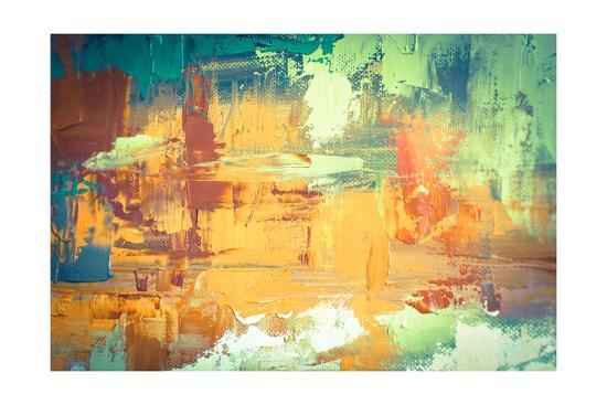 Hand Drawn Oil Painting Abstract Art Background Oil Painting On