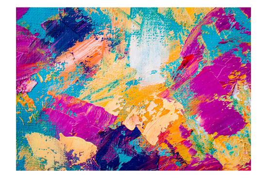 Hand Drawn Oil Painting Abstract Art Background Oil Painting On