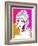 Hand Drawn Pop-Art Poster of a Fashion Model-LanaN.-Framed Art Print