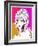 Hand Drawn Pop-Art Poster of a Fashion Model-LanaN.-Framed Art Print