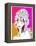 Hand Drawn Pop-Art Poster of a Fashion Model-LanaN.-Framed Stretched Canvas