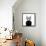 Hand Drawn Stylized Portrait of Cat Look like Critique, Whose Wearing Glasses and a Sweater.-artant-Framed Stretched Canvas displayed on a wall