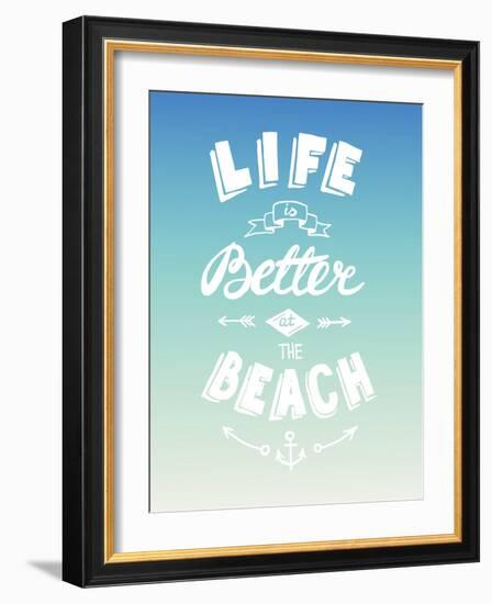 Hand Drawn Summer Quotation-Ms.Moloko-Framed Art Print