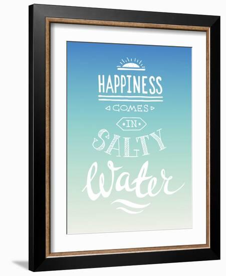 Hand Drawn Summer Quote, Vector Illustration-Ms.Moloko-Framed Art Print