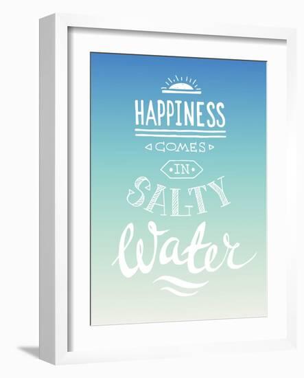 Hand Drawn Summer Quote, Vector Illustration-Ms.Moloko-Framed Art Print