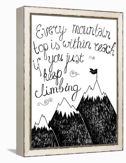 Hand Drawn Typography Poster. Inspirational Quote for Card.-Marylia-Framed Stretched Canvas