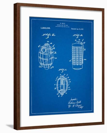 Hand Grenade 1915 Patent-Cole Borders-Framed Art Print