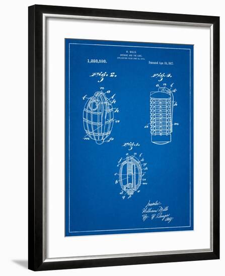 Hand Grenade 1915 Patent-Cole Borders-Framed Art Print