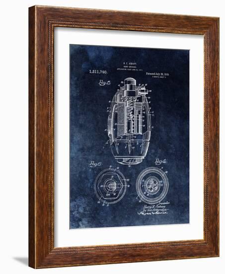 Hand Grenade, 1919- Black-Dan Sproul-Framed Art Print