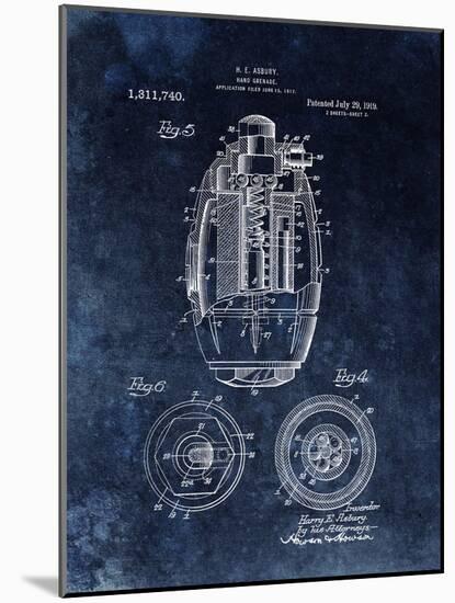 Hand Grenade, 1919- Black-Dan Sproul-Mounted Art Print