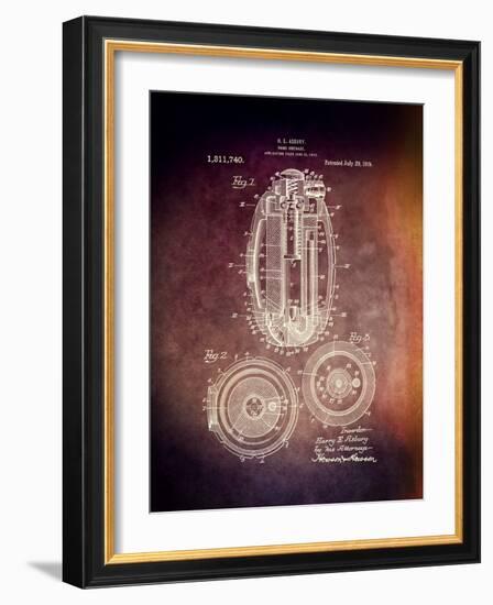 Hand Grenade, 1919-Dan Sproul-Framed Art Print