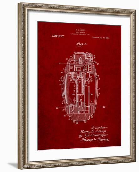 Hand Grenade World War 1 Patent-Cole Borders-Framed Art Print