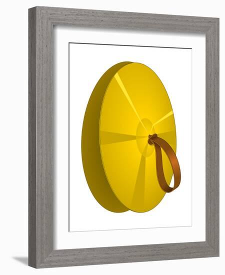 Hand-Held Cymbals, Percussion, Musical Instrument-Encyclopaedia Britannica-Framed Art Print