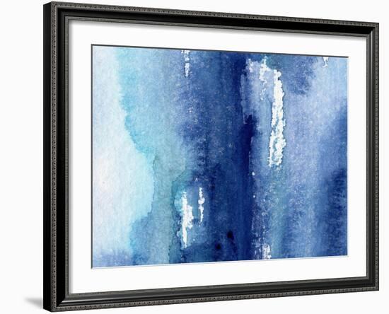 Hand Made Shabby Abstract Background with Watercolor Artistic Wash Texture-Katerina Izotova Art Lab-Framed Art Print