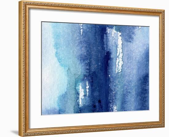 Hand Made Shabby Abstract Background with Watercolor Artistic Wash Texture-Katerina Izotova Art Lab-Framed Art Print