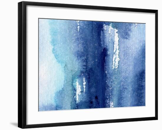 Hand Made Shabby Abstract Background with Watercolor Artistic Wash Texture-Katerina Izotova Art Lab-Framed Art Print