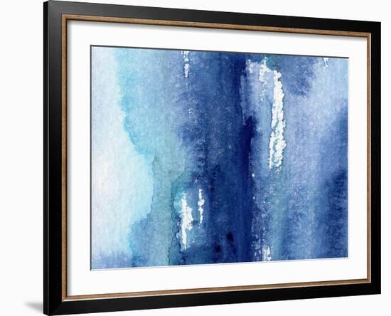 Hand Made Shabby Abstract Background with Watercolor Artistic Wash Texture-Katerina Izotova Art Lab-Framed Art Print