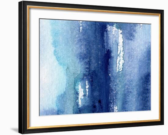 Hand Made Shabby Abstract Background with Watercolor Artistic Wash Texture-Katerina Izotova Art Lab-Framed Art Print