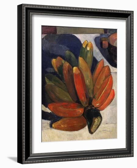 Hand of Bananas, from Le Repas, the Meal, 1891, Detail-Paul Gauguin-Framed Giclee Print