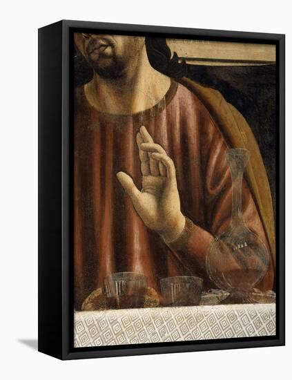 Hand of Saint James with Glasses and Carafe, from the Last Supper, Fresco C.1444-50 (Detail)-Andrea Del Castagno-Framed Premier Image Canvas