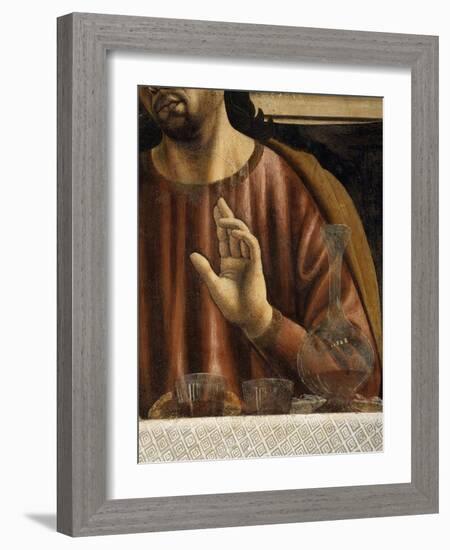 Hand of Saint James with Glasses and Carafe, from the Last Supper, Fresco C.1444-50 (Detail)-Andrea Del Castagno-Framed Giclee Print