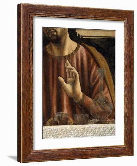 Hand of Saint James with Glasses and Carafe, from the Last Supper, Fresco C.1444-50 (Detail)-Andrea Del Castagno-Framed Giclee Print