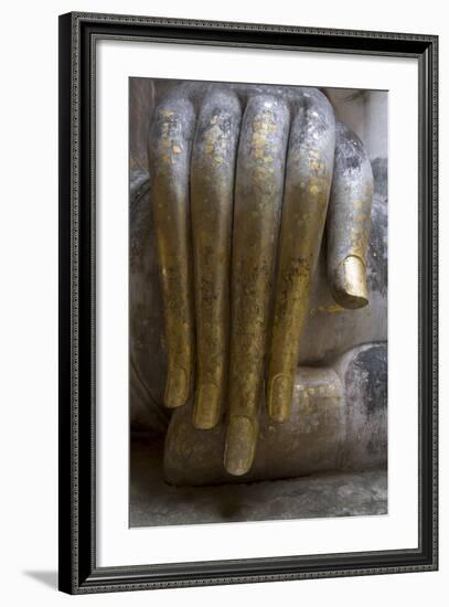 Hand of the Phra Achana Buddha Figure-Alex Robinson-Framed Photographic Print