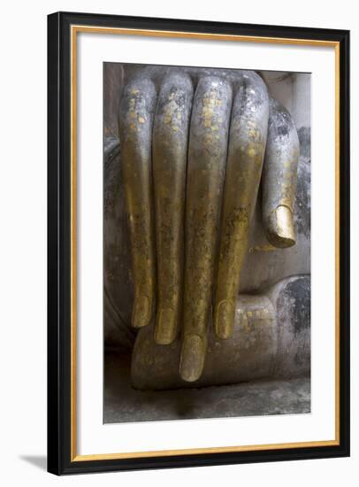 Hand of the Phra Achana Buddha Figure-Alex Robinson-Framed Photographic Print